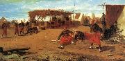 Winslow Homer Pitching Horseshoes oil painting reproduction